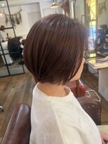 ロウスリー(Lowsly)&nbsp;ラベンダーピンクグレージュ大人ショートボブ30代40代50代