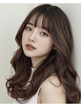 TMJ 熊本/韓国セミロングヘア×コテ巻きパーマ×レイヤーカット