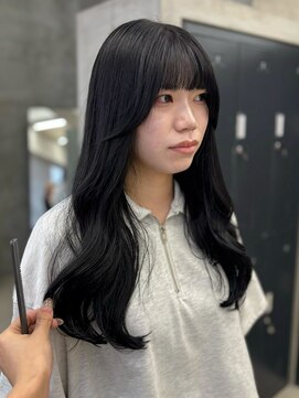 テトヘアー(teto hair) ブリーチなしブルーブラック/ワンホンヘア
