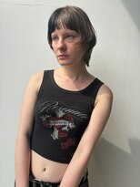 ロックス バイ マグ 松本(rocks BY MAG)&nbsp;大人可愛い小顔ジャギーボブ似合わせミルクティーベージュ