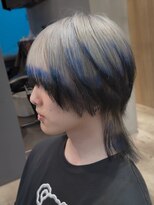 メンズサロン ガウディ 三宮店(men's salon Gaudi) エンドカラー×メンズデザインブリーチハイトーン×ウルフカット