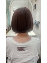 コス(KoS)&nbsp;【明るい白髪染め】オレンジベージュ×ミニボブ