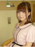 くるりんぱハーフアップ
