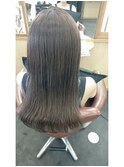 グレージュモカのナチュラルストレート☆