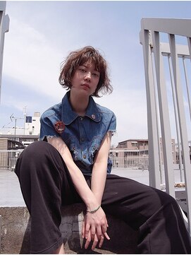 オーサム(AWESOME) 《AWESOME》くせ毛風ゆるふわウェーブボブby tomomi