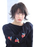 毛先無造作のショートグラデーション