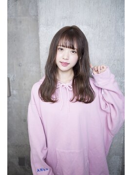 サロンドミルク 原宿(salon de MiLK) 【salon de MiLK 原宿】透け感カラー×ゆるウェーブ