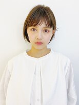 ネイヴィル オモテサンドウ(navile omotesando)&nbsp;シースルーバングのナチュラルボブ☆