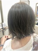 【latte atelier】前下がり外ハネボブダークアッシュカラー☆