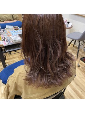 アルマヘアー(Alma hair by murasaki) ◎ラベンダーアッシュベージュセミロング◎