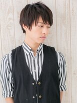 メンズヘア ビーセカンド 草加店(MENS HAIR B-2)&nbsp;黒髪が◎優等生風★知的くせ毛カットショートM