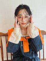 似合わせ小顔ボブ×グレージュカラー デザインカラー