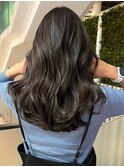 ミルクティーベージュダブルカラーハイライトバレイヤージュ