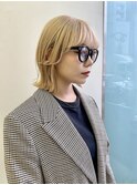 外はねボブ×顔まわりレイヤー