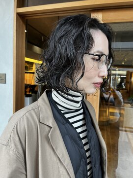 ミー(mii) 【mii】パーマワンレンボブ