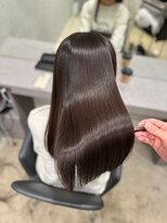 キュア 表参道(CURE)&nbsp;黒髪/グレージュカラー/ココアベージュ/ヘルシーロング/表参道