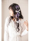 イベントやコンサートに◎ハートヘアスタイル