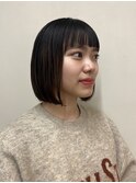 ぱつっとボブ