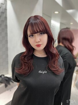 ジーナ 名駅(XENA.) 《Rena》チェリーレッド / レッド系カラー / 暖色カラー