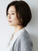 40代/50代/60代ひし形小顔ショートボブ絶壁解消白髪ぼかし△3