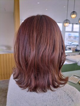 デジー(desir) ミディアムレイヤーカット＋白髪ぼかしカラー