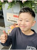 【岡山/Mr.BABY】キッズカット　フェードメッシュカラー