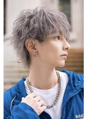 ホワイトシルバーマッシュレイヤーカット