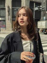 フォト 新宿三丁目(foto)&nbsp;くびれヘア/アプリコットオレンジ/レイヤーカット/ブリーチなし