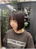 プラムカラー×顔まわりウルフ《西新店》