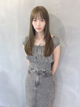 ロンドジェネルーズ 柏(Lond generous) グレーブラウン似合わせカット/バタフライカット/ダークアッシュ