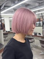 ニコ トウキョウ 渋谷(nico TOKYO)&nbsp;ミルクティーピンクホワイトパープルハイトーンダブルカラー韓国