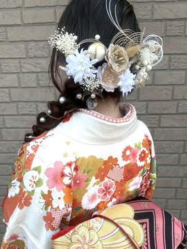 びゃんびゃん 江端店 成人式/成人式スタイル/ヘアセット/アレンジ/着物ヘア