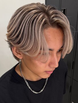 アンサー 渋谷(ANSWER) メンズバレイヤージュハイライトセンターパート