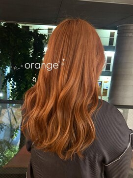 オレンジカラー/10代20代/薬院