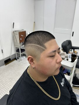 ボウズフェード ラインアート