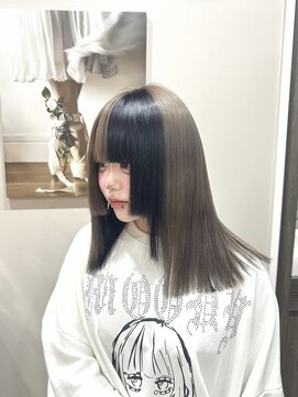 デザインカラー/シルバーカラー/髪質改善/ストレート