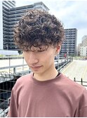 ツーブロックマッシュ×プードルパーマ