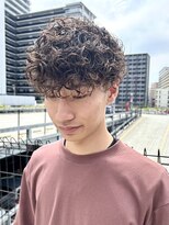 メゾンフォーメン(Maison for men)&nbsp;ツーブロックマッシュ×プードルパーマ