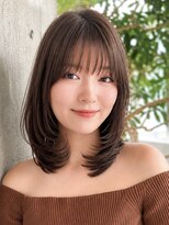 ロビー 表参道(ROBBY) 簡単ミディアムヘア朝楽結べる大人レイヤーカット/ 30代40代50代