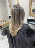 バレイヤージュ、ハイライト、レイヤーロング、キッズカット