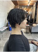 ニュアンスパーマ×ショートカット