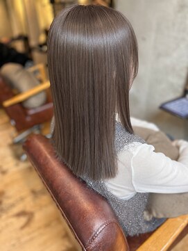 ヘアサロン レゴリス(hair salon REGOLITH) プツッとロング×シアーグレージュ