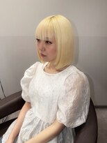 サロウィン 大宮Crest店(SALOWIN)&nbsp;◯ブロンドボブ　ハイトーン　ブリーチ　金髪