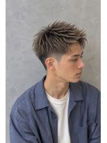 ラベルム バイ エーケー メンズ(La Belleme by AK for Men)&nbsp;アッシュブラウン×束感アップバング