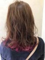 アフ(ahu) 毛先カラー