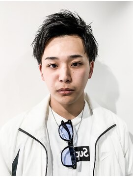 フジヤマ バーバー ショップ(FUJIYAMA BARBER SHOP) オールバック七三ツイストパーマコンマヘア