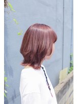 ホワイトルーム(White Room) 【ハイライト】ウルフ+ピンクベージュ