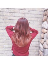 ヘアリゾートエーアイ 新宿西口店(hair resort Ai)&nbsp;ナチュラルグラデーションピンク♪【Ai新宿西口】