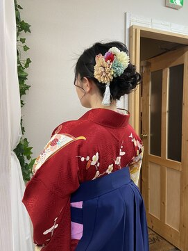 ロカット サロン(Roquat Salon) 卒業式袴ロングシニヨン　【ヘアアレンジ　立川/立川南/国立】