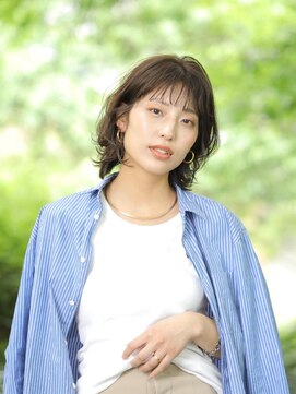 ショコラ ウメダ(Chocolat UMEDA) #美髪 #ネビージュ #大人可愛い #こなれミディ